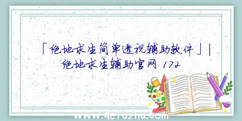 「绝地求生简单透视辅助软件」|绝地求生辅助官网